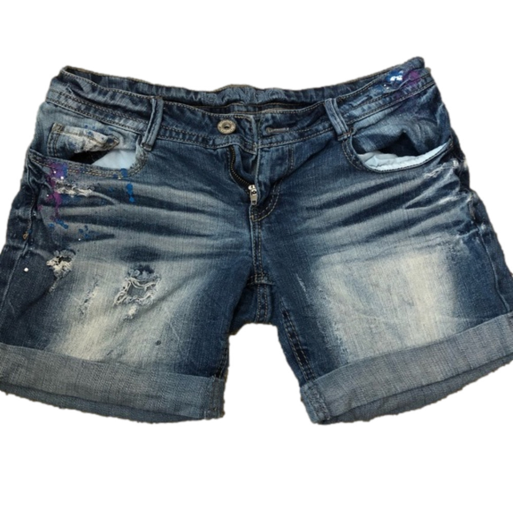Bongo Embellished 5-Pocket Short Shorts